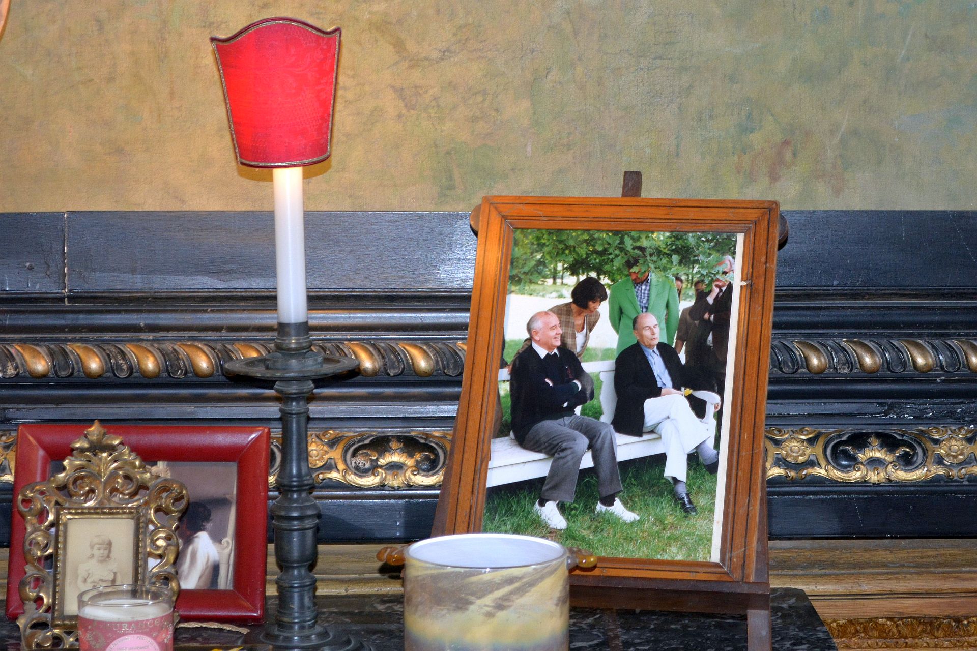 Gorbatchev et Mitterrand à Cormatin